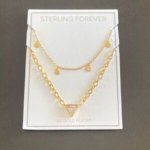 Sterling Forever 14K Gold Plated Bellamy Multistrand Necklace